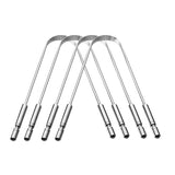Shreenik Stainless Steel Tongue Cleaner With Steel Grip Set Of 4 Piece|High Qualitiy Steel Tongue Cleaner_4 Pis
