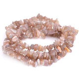 Genuine Gray Moonstone Chips Beads 5-8mm Irregular Shaped Tumbled Chip Stone Crystal Loose Bead for Jewelry Making 1 Strand 32