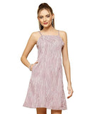 Oomph! Women'S Western & Fusion Wear Dresses For Women Purple - Md898,Digital Lavender,Digital Lavender,S