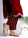 Shoetopia Chic Comfort & Stylish Golden Kolhapuri Flats For Women & Girls /Eu42,Golden,9,B0F317856Q