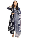 Gosriki Women'S Rayon Viscose Anarkali Printed Kurta With Pant & Dupatta (Jasiwal Blue-Vks03-Gs_5Xl_Blue_Xxxxx-Large),Blue,5,B0DT75V3QP