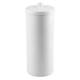 iDesign Plastic Toilet Paper Holder, The Kent Collection - Hold 3 Rolls of Toilet Paper, 6.25 x 6.25 x 15.5, White