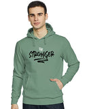 Adro Men And Women'S Cotton The Stronger Hooded Neck Sweatshirts (H20-M-Sgr-Pt_Pista_M)