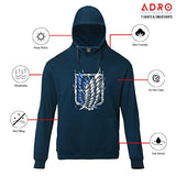 Adro Men'S Cotton Neck Hooded Sweatshirt (H22-2-Winn-Sb_Teal_2Xl)