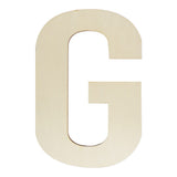 Wooden Letters 12 Inch, Big Wooden Letter G Shapes Cutouts Blank Unfinished Large Wood Alphabet Letters for DIY Crafts Wall Deco