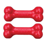 KONG Goodie Bone - Classic Durable Natural Rubber Dog Bone, Supports Mental Engagement - Treat Dispensing - Red - for Small Dogs