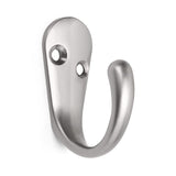 HOMOTEK 15 Pack Single Prong Coat Hooks Satin Nickel Wall Mounted Matte Rustproof Coat Hook Hardware Retro Robe Hanger for Coat,