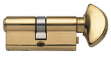 Rockwell Security 360 Degree European Profile Cylinder Lock Solid Brass for Commercial and Residential Doors Fits 1 3/4 Inch Thi