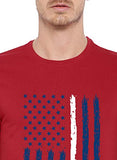 Adro Men'S Regular Fit T-Shirt (Rnr-M-Usa-Rd_Red_L)