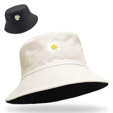 Elephantboat White Colour Women Bucket Hat With Foldable Cotton For Sun Beach,Fisherman,Casual Outdoor Cap Lovely Bomber Hats Fo