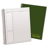 Gold Fibre Wirebound Legal Pad, 91/2 x 71/4, White, Green Cover, 84Sheets, Sold as 1 Each, 12PACK , Total 12 Each