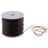 ATORSE 2x1.0mm Elastic Stretch Threads Beading String Cord for Jewelry Making Black Coffee Brown