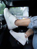 Women'S Platform Sneakers Colorblock Lace-Up Trainers With Thick Soles Fashion Casual Walking Shoes White-Eu39,White,6,B0BT1YVMKN