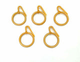 Quality Wise Plastic Curtain Rings Hooks for Doors, Windows & Bathroom Dcor, 1.25 inchs (Pack of 30 pcs, Yellow)