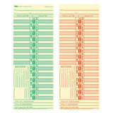 Tops 1275 Time Card For Lathem, Bi-Weekly, Two-Sided, 3 1/2 X 9 (Box Of 500)