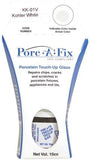 Porc-a-fix Touch Up Repair Glaze Paint to Match Kohler, White VOC Compliant (KK-1V)