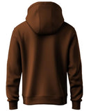 Adro Men'S Cotton Neck Hooded Sweatshirt (H24-Ame-Br-M_Brown)