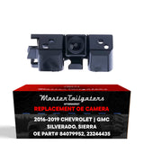 Chevrolet Silverado / GMC Sierra w/o EZ LIFT, w/o AVM, w/o Remote Tailgate (2016-2019) OEM Replacement Backup Camera OE Part # 84079952, 23244435