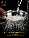 Stainless Steel Strainer & Colanders | quality Colander/Chawal/Poha Chalni - large
