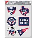 FC Dallas Decal Multi Use Fan 6 Pack Special Order