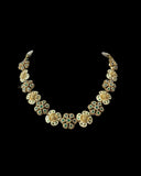 DNS189 meenakari gold plated necklace with jhumka set (READY TO SHIP )