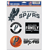 San Antonio Spurs Decal Multi Use Fan 6 Pack Special Order