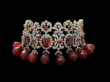 BR504 Arzoo garnet choker set ( READY TO SHIP )