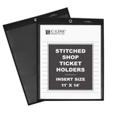 Shop Ticket Holders, Stitched, One Side Clear, 11 X 14, 25/Bx, 45114