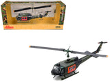 Bell UH 1D Helicopter SAR German Army Green Camouflage 1/87 (HO) Scale Diecast Model Car by Schuco