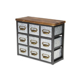 Arben 9 Slot Galvanized Table Organizer