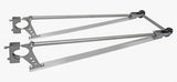 Granatelli Bolt-On Dual Wheelie Bar Kit – 44" Drag Racing Wheelie Bars - GMWB19