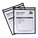 Shop Ticket Holders, Stitched, Both Sides Clear, 8 1/2 X 11, 25/Bx, 46911