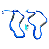 NautiCurl Bungee Boat Ropes - Shock Absorbing (2 Ropes)