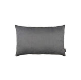 Set Of Two 12 X 20 Gray Zippered Polyester Lumbar Pillow Cover -Like New