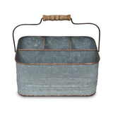 Melora 4 Slot Galvanized Metal Caddy