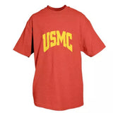 Usmc Red T-Shirt With Yellow Imprint-2Xl