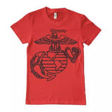 Marine Emblem Men'S T-Shirt Red - Xl