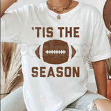 Tis The Football Season Graphic T-Shirt β Retro Sports Game Day Unisex Cotton Tee