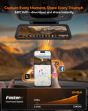 The Legend 3ch Waterproof Rear View Mirror Dash Cam with 1080P 60fps Front+ Rear+ Bumper/Cabin Cameras