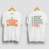 Sacred Jam Session Tee – Funny Catholic Mass Bangers Hymn Graphic Shirt
