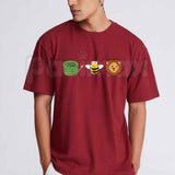 Hose Bee Lion Graphic T-Shirt โ Funny Wordplay Animal Pun Mens Cotton Short Sleeve Tee
