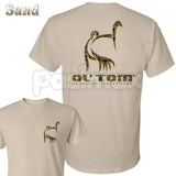 Minimalist Turkey Hunting T-Shirt – Small Front Chest Camo Logo Graphic Tee, Premium 100% Cotton Hunter’s Lifestyle Top, Soft Lived-In Heavyweight Wild Turkey Statement Shirt, Made in USA