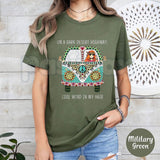 Vibrant Bohemian Graphic T-Shirt – Retro Boho Chic Artistic Tee, Premium 100% Cotton Colorful Mandala Top, Soft Lived-In Heavyweight Festival Spirit Shirt, Made in USA