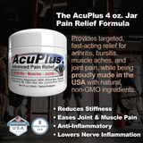 AcuPlus Pain Relief Combo – 3 oz. Roll-On + 4 oz. Cream