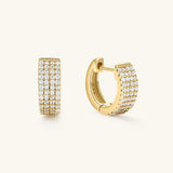 4 Row Pave Hoops