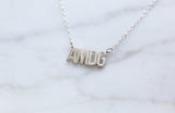 AMDG in Sterling Silver