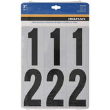 5027200 Numbers 0-9 Blk 3 26Pc Hillman 3 In. Reflective Black Mylar Self-Adhesive Number Set 0-9 26 Pc (Pack Of 6)