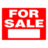 5028891 SIGN FOR SALE 18X24 Hillman English Red For Sale Sign 18 in. H X 24 in. W (Pack of 6)