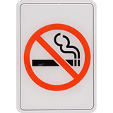 5028981 Sign No Smke Symbl 5X7 Hillman English White No Smoking Sign 5 In. H X 7 In. W (Pack Of 6)