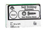 Hwh Drill Scr 8-18X3/4 (Pack Of 1)